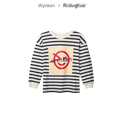 WYNKEN 儿童条纹长袖T恤男女童时尚百搭休闲上衣丨RollingKids