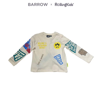 BARROW 婴幼童卡通长袖T恤圆领休闲百搭上衣丨RollingKids