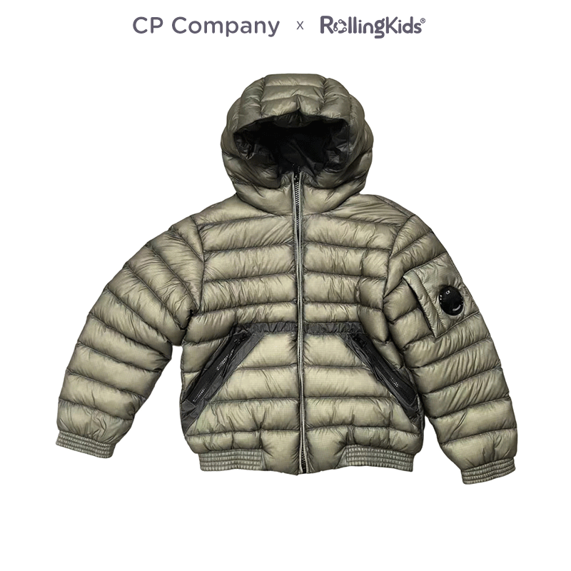 CP Company 儿童连帽羽绒服男女童休闲保暖外套上衣丨RollingKids
