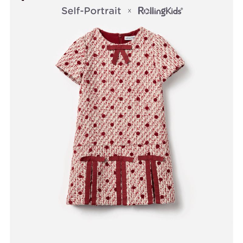 Self-Portrait 女童连衣裙时尚百搭休闲轻奢裙子丨RollingKids