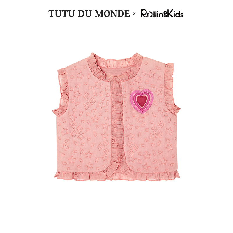 TUTU DU MONDE 女童马甲浅粉色甜美上衣丨RollingKids