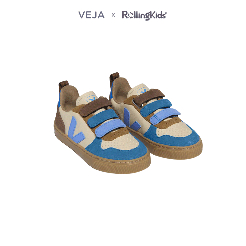 VEJA 儿童运动鞋男女童一脚蹬拼色魔术贴鞋子丨RollingKids