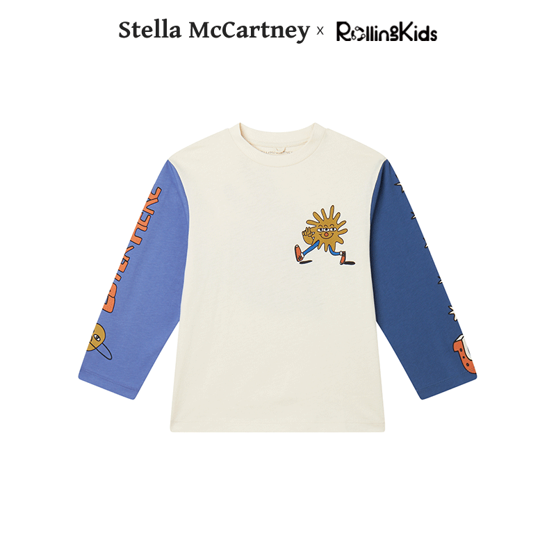 STELLA MCCARTNEY 儿童圆领长袖T恤丨RollingKids