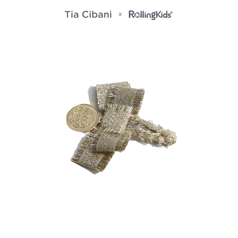 Tia Cibani 儿童发夹金色金币发饰女童头饰夹子丨RollingKids