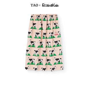 T.A.O 女童半身裙奶牛印花甜美中裙丨RollingKids