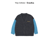 tinycottons儿童圆领羊毛开衫 RollingKids 秋冬保暖 长袖 针织毛衫