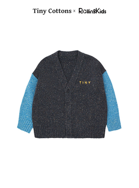 tinycottons儿童圆领羊毛开衫长袖针织毛衫秋冬保暖丨RollingKids