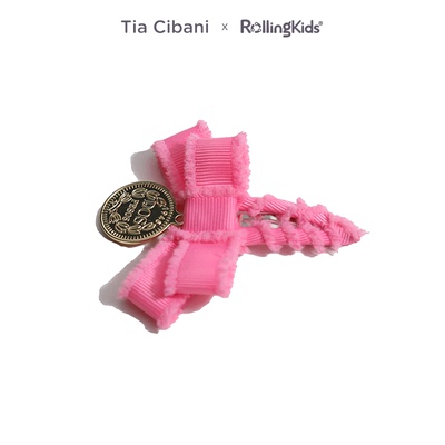 Tia Cibani 女童发夹蝴蝶结发饰发卡饰品边夹丨RollingKids