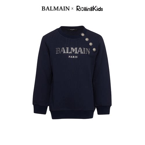 BALMAIN 儿童套头卫衣上衣丨RollingKids