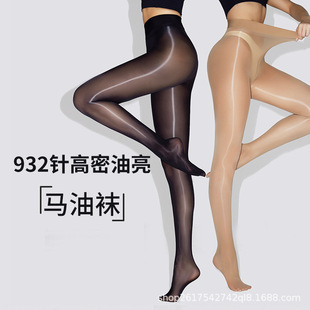 加长不掉一线裆油亮极光袜连裤袜大码马油袜春夏丝袜油光外贸款