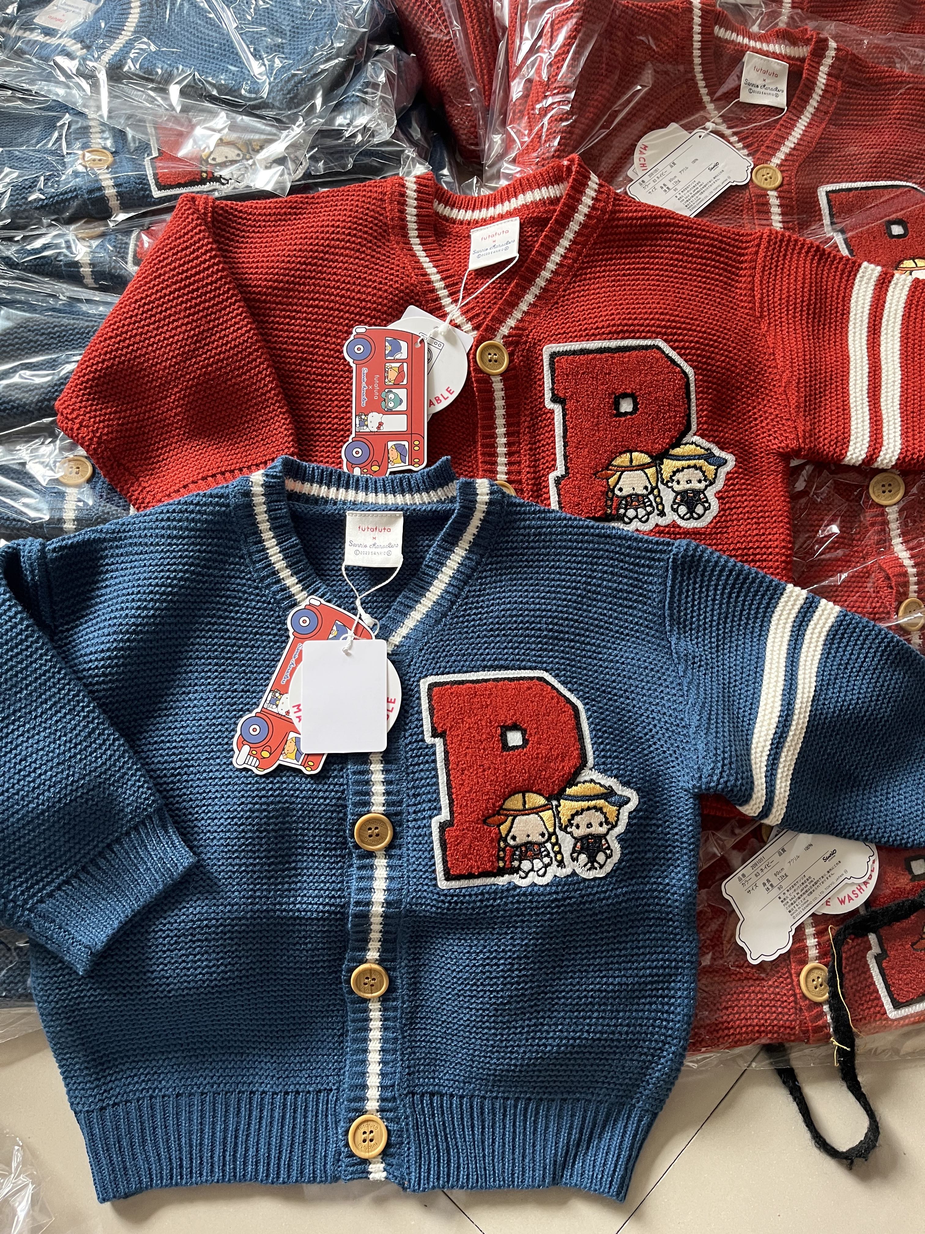 日单futa联名三L鸥纯原！厚实针织开衫男女宝