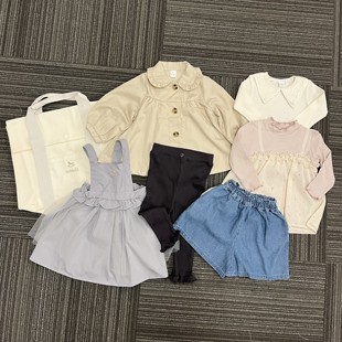 日单小木马cottoli风衣连衣裙外套套装超值七件套女宝礼物福袋