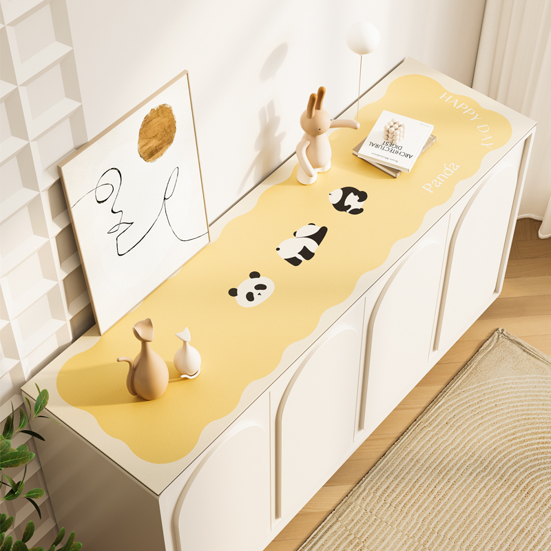 皮革电视柜鞋柜餐边柜桌布ins风