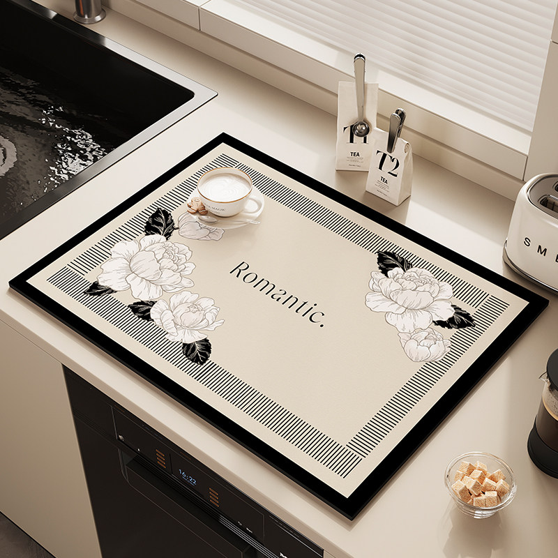 法式厨房沥水垫台面吸水垫子硅藻泥速干杯垫免洗茶台吧台桌面餐垫,居家布艺,餐垫,淘宝优惠券,粉丝福利购,淘宝优惠卷