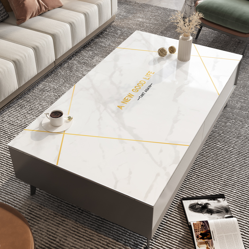 轻奢大理石纹茶几桌垫防污防烫