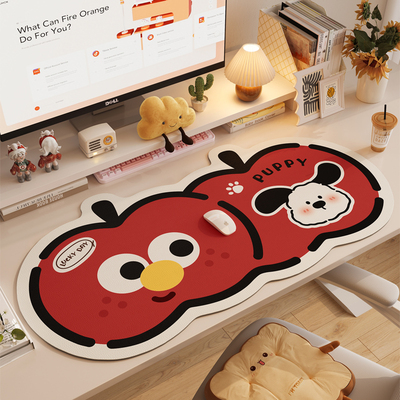 鼠标垫超大女生可爱卡通电脑办公工位大号桌面游戏专用键盘垫桌垫