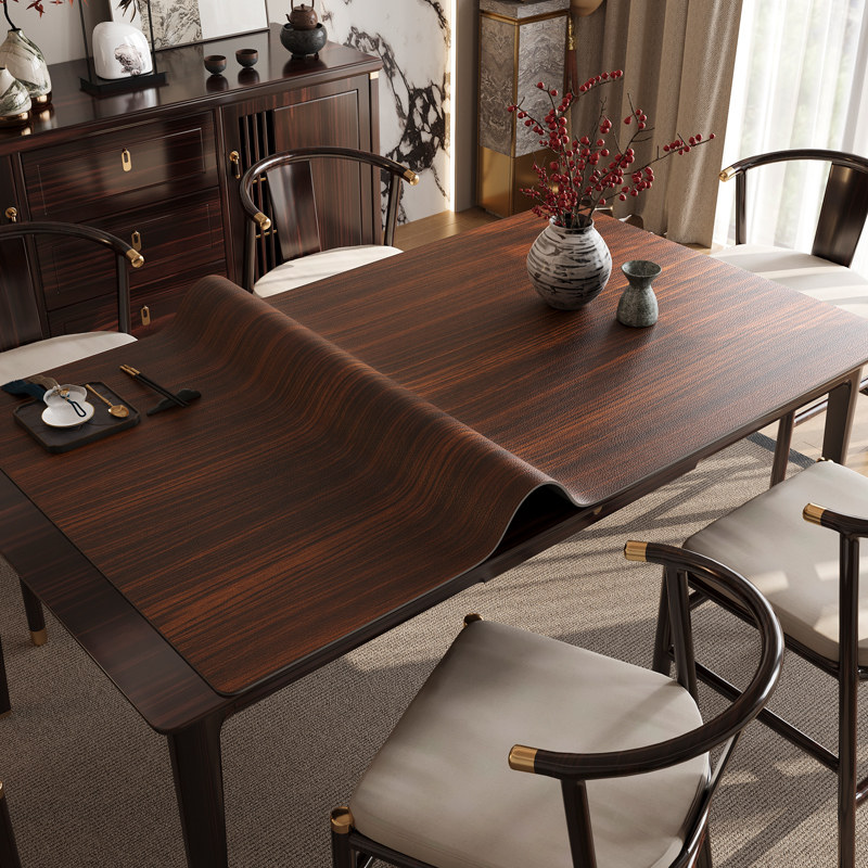 仿木纹软玻璃餐桌垫免洗防水防油PVC桌布轻奢高级感透明茶几垫子,居家布艺,桌布,淘宝优惠券,粉丝福利购,淘宝优惠卷