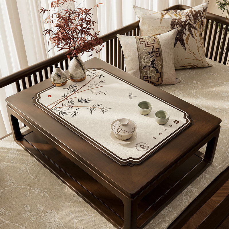 新中式茶桌沥水垫茶杯桌垫速干茶垫茶台面布中国风禅意泡茶专用垫,居家布艺,餐垫,淘宝优惠券,粉丝福利购,淘宝优惠卷