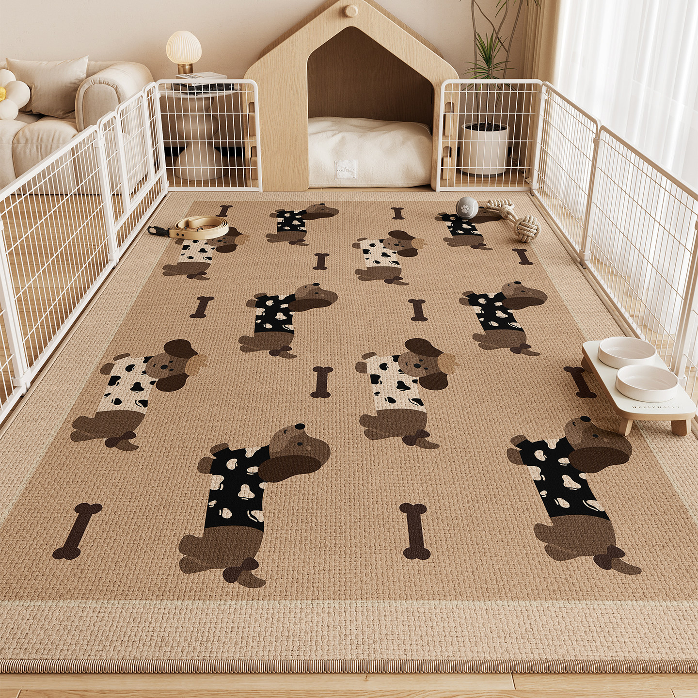 防猫抓宠物地垫猫窝宠物狗围栏专用地毯耐抓防滑加厚防水垫子可擦,居家布艺,家用脚垫,淘宝优惠券,粉丝福利购,淘宝优惠卷