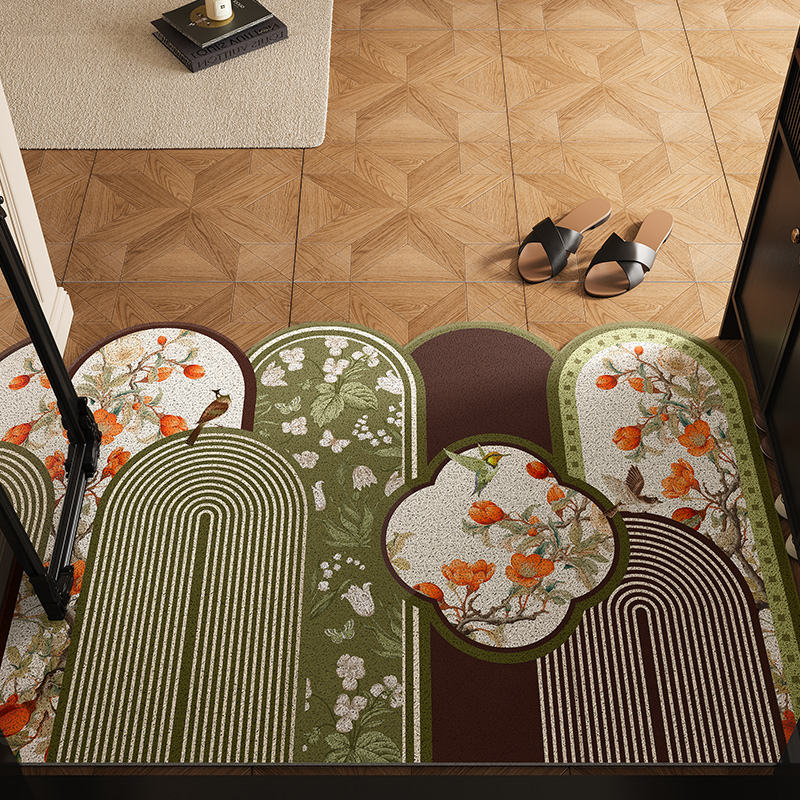 2025新款中古风入户门丝圈地垫