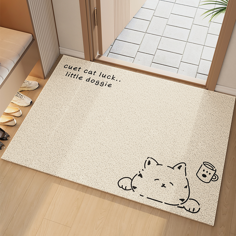 ins风丝圈入户门地垫免洗耐脏