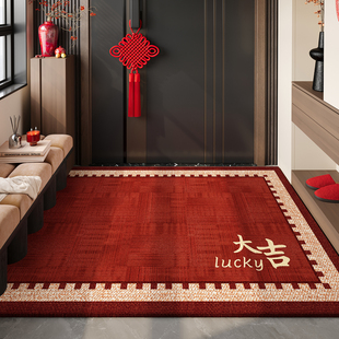 新年入户门地垫2025新款 大门口进门红色脚垫玄关入户地毯喜庆门垫
