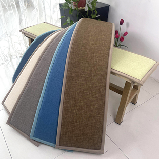 四季通用长条凳坐垫长方形实木沙发座垫凳子垫子长凳长条垫定制