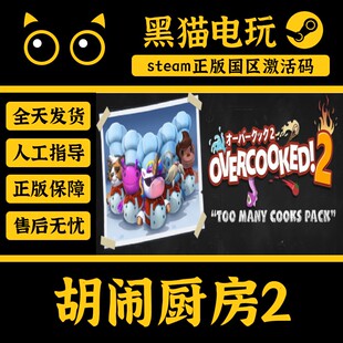 steam 正版国区key 胡闹厨房2 Overcooked2 煮糊了2 全DLC 激活码