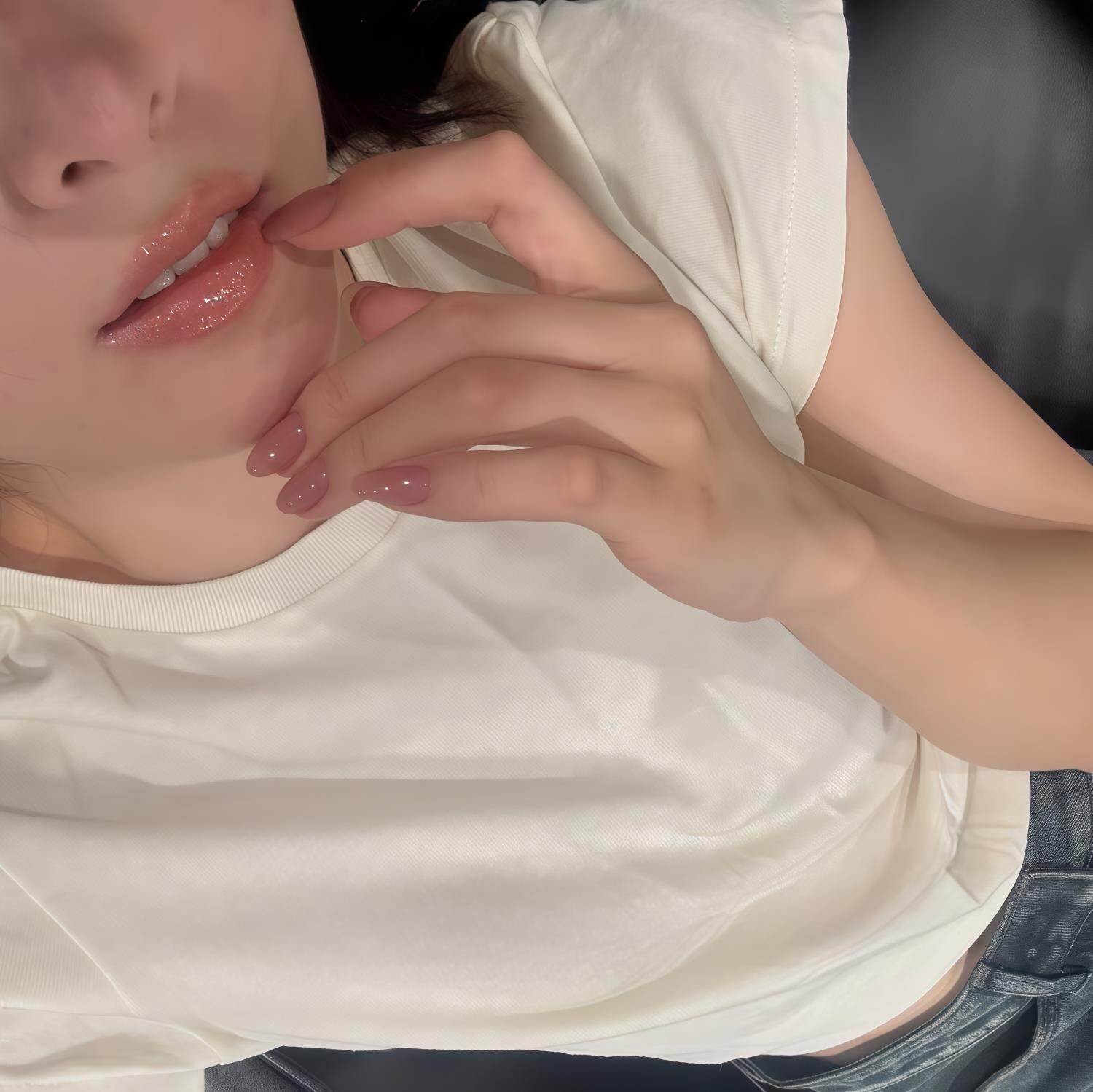 手工穿戴甲裸粉色纯欲简约高级感显白美甲贴片成品甄嬛华妃假指甲