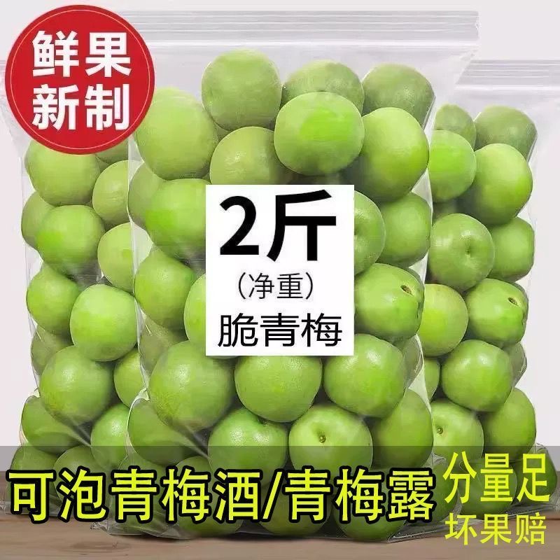 轻加工青梅鲜果泡酒专用梅子果干大果开胃新鲜精选酸甜爽口解腻休闲时作零食还能制蜜饯果脯方便家庭自制果酒日常使用​