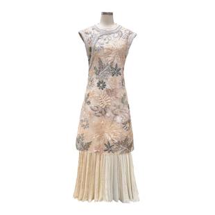 复古风高级感气质优雅显瘦日常长裙重工旗袍裙轻奢 2025年夏季