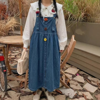 韩系甜美娃娃领樱桃小鸭上衣