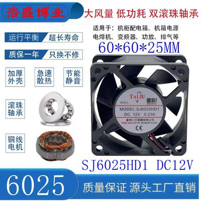 SANJUSJ6025HD1散热风扇6CM