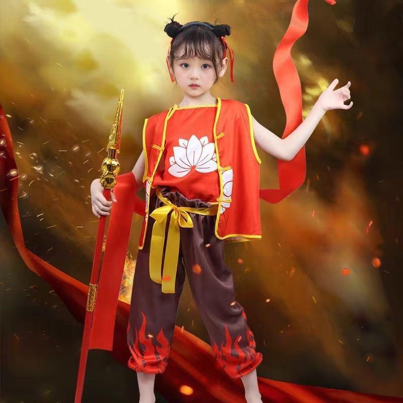 哪咤2儿童服装cos之魔童降世同款全套衣服拉拉队六一舞蹈演出服