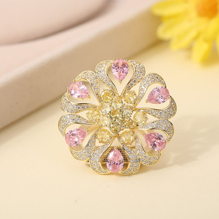日韩高端多功能丝巾扣奢华镶钻花朵衣角打结扣环下摆固定胸针女