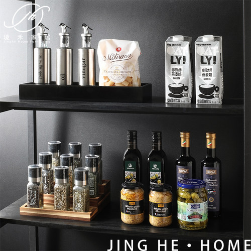 样板房展厅厨房收纳罐调料瓶酱油