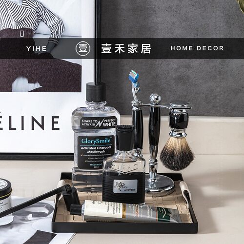 样板房卫生间托盘组合装饰品摆件