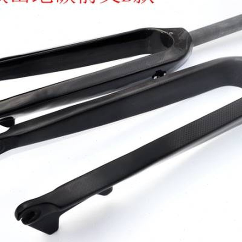 无标全碳纤维山地自行车前叉碟钉版26ER275ER29ER无避震直管硬叉