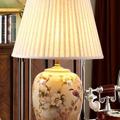 圣玛帝诺美式陶瓷台灯客厅大号卧室床头灯沙发角几欧式新中式台灯