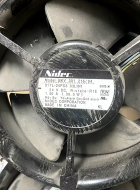 全新NIDEC  24V变频器风扇BKV 301 216/94 96 D17L-24PS3 03L 1H1