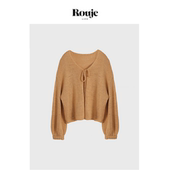 宽松巨好看加厚针织开衫 Life毛晓彤同款 Rouje 毛衣外套女 现货