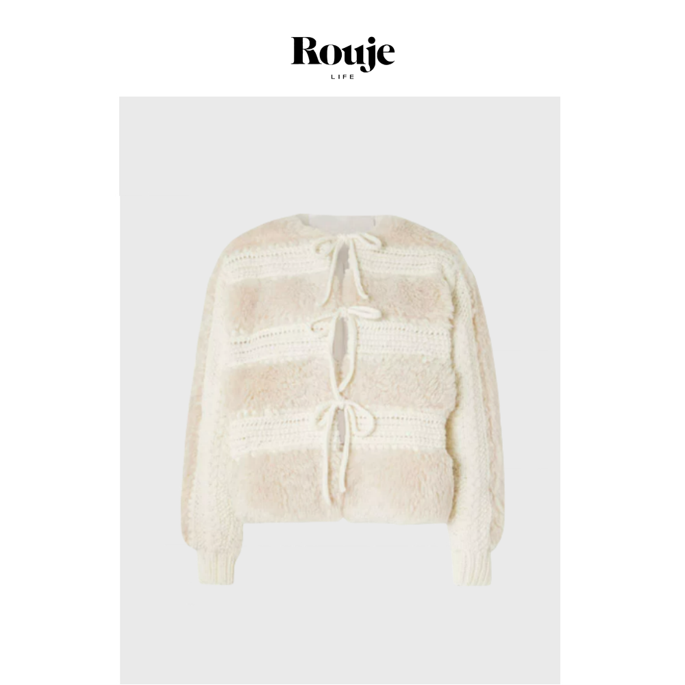 【现货】Rouje Life私服纽约精致毛绒外套秋季人造皮草羊毛短大衣