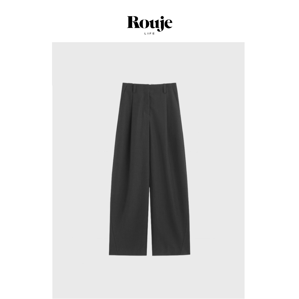 【现货】Rouje Life极简小众春秋敲细精纺羊毛显瘦显高连腰阔腿裤,女装/女士精品,大码裤装,淘宝优惠券,粉丝福利购,淘宝优惠卷