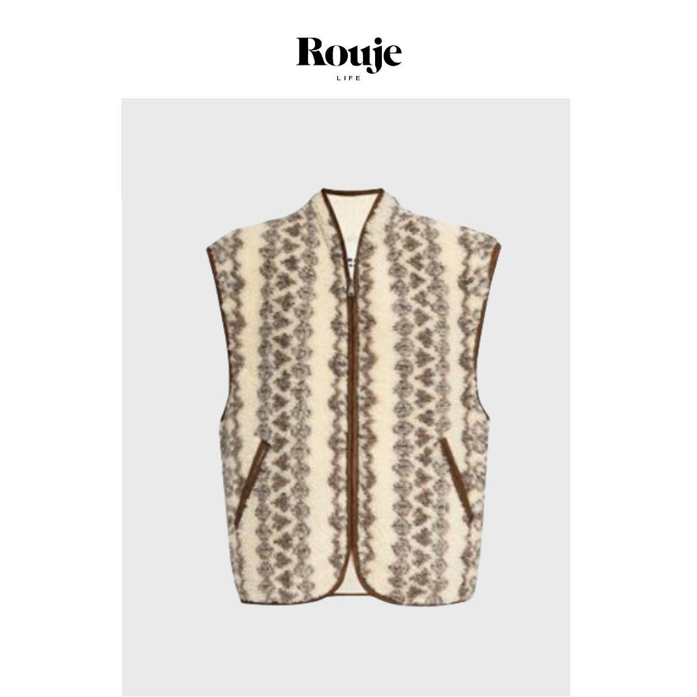 【现货】Rouje Life美国摇粒绒马甲 秋季柔软休闲直筒毛绒背心