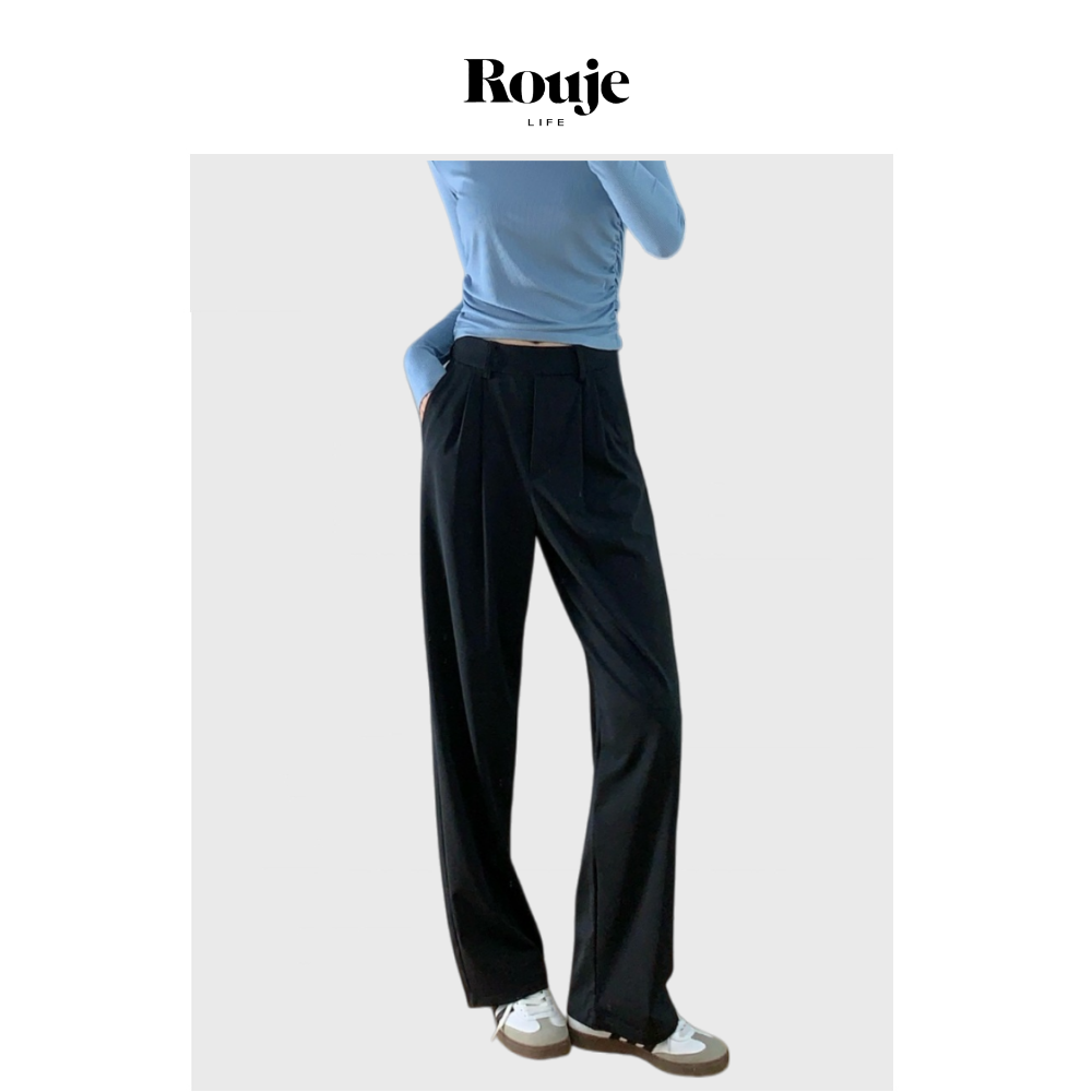 【现货】Rouje Life三色通勤神裤！LU高腰西装休闲裤顺滑垂感长裤
