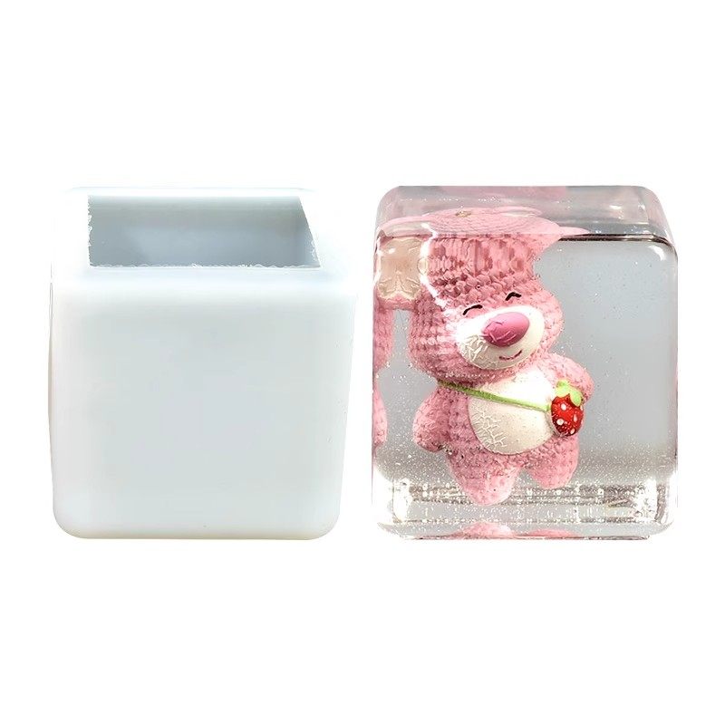 免打磨水晶滴胶模具硅胶环氧树脂AB胶手工diy材料昆虫标本正方形