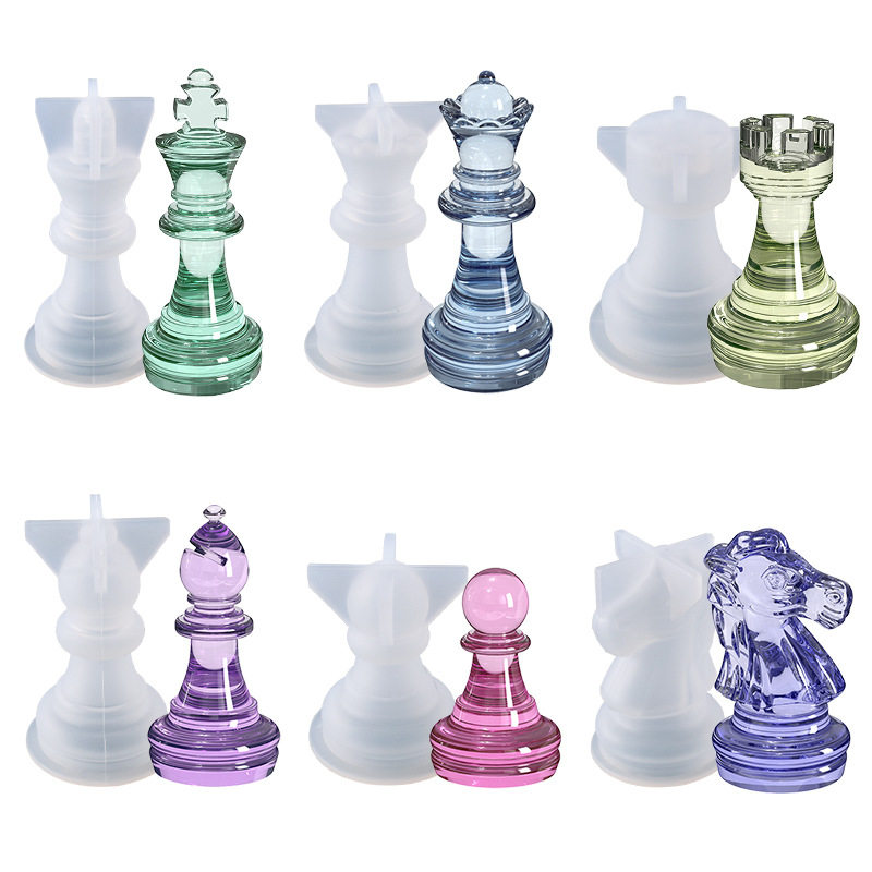 DIY水晶滴胶国际象棋硅胶模具