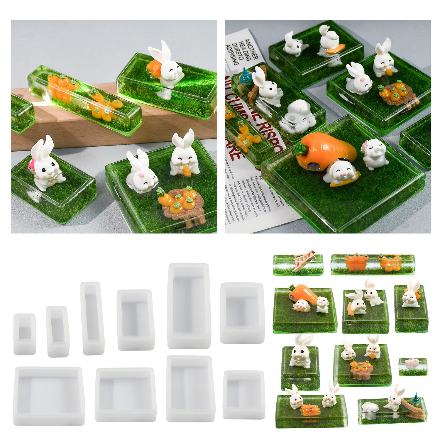 硅胶模具大全水晶滴胶ab胶手工diy材料模具昆虫标本球体正长方体