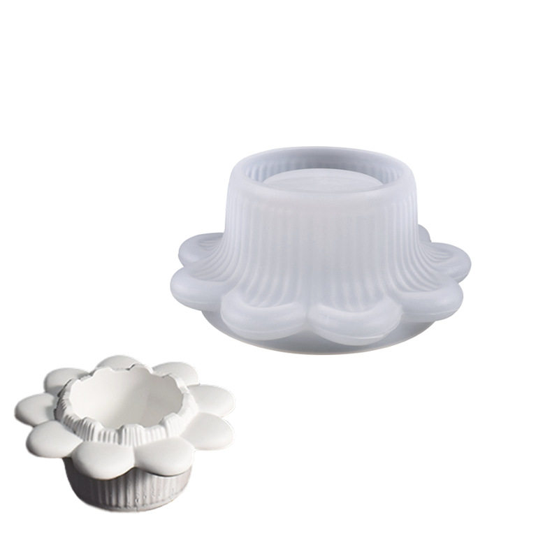 立体花朵收纳硅胶模具diy花朵烛