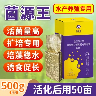 水产养殖专用菌源王调水稳水培藻促诱食复合菌砖发酵鱼虾蟹通用